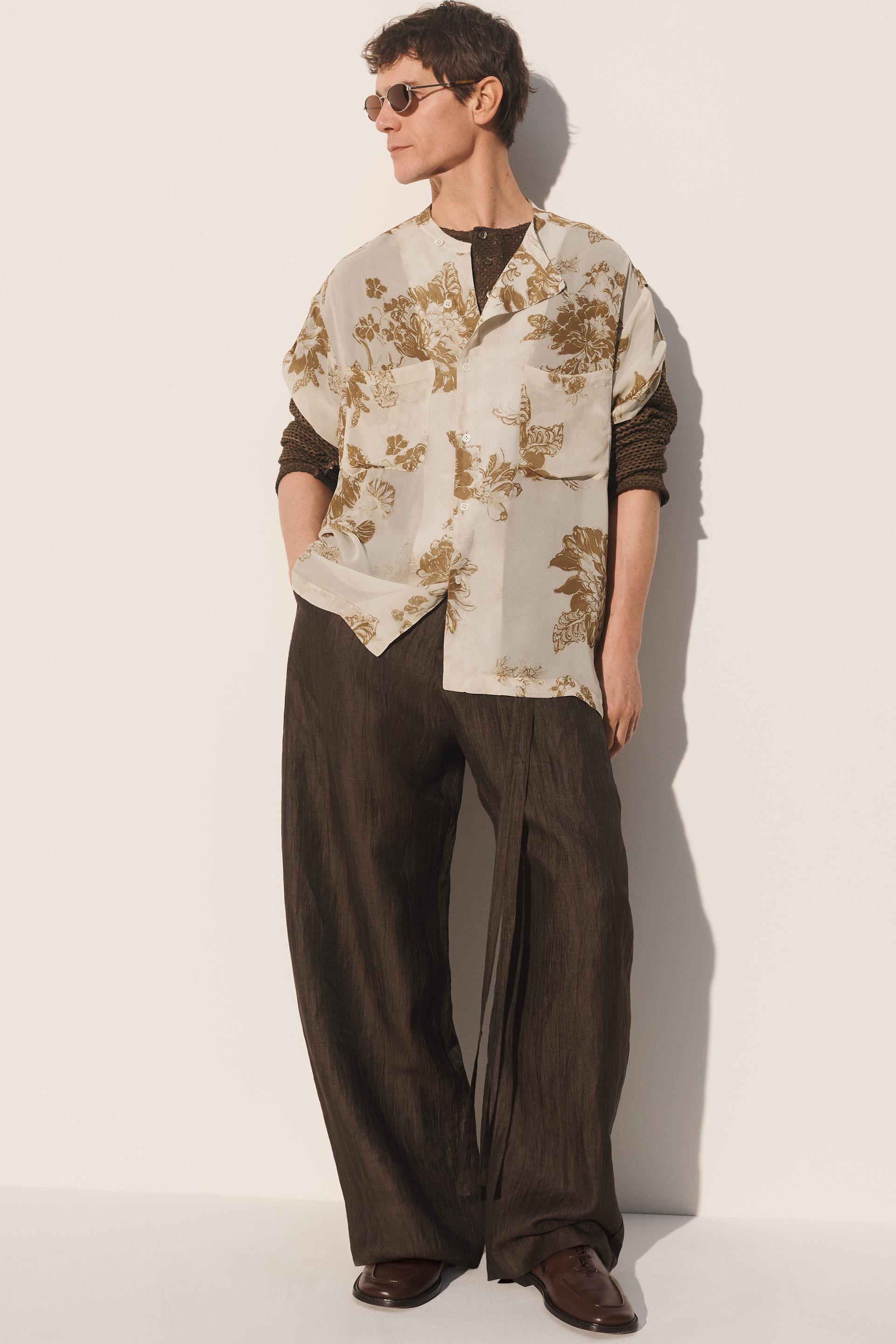 FLUID FLORAL PRINT SHIRT